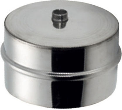Double Wall Stainless Steel Chimney Pipe Cleaning Cap for Diameter 250-300 mm Aisi 304 Ba Airduct Hellas