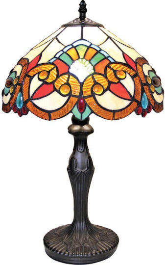 Galifas Metal Vintage Table Lamp for Socket E27 with Bronze Shade and Base