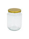 Keskor General Use Glass Transparent Vase with Lid 720ml 1 Piece