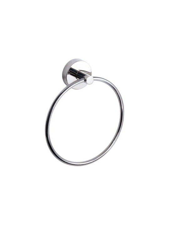 Karag Ράγα Μπάνιου Μονή Επιτοίχια με Βίδες ​17x5.2cm Inox Γκρι