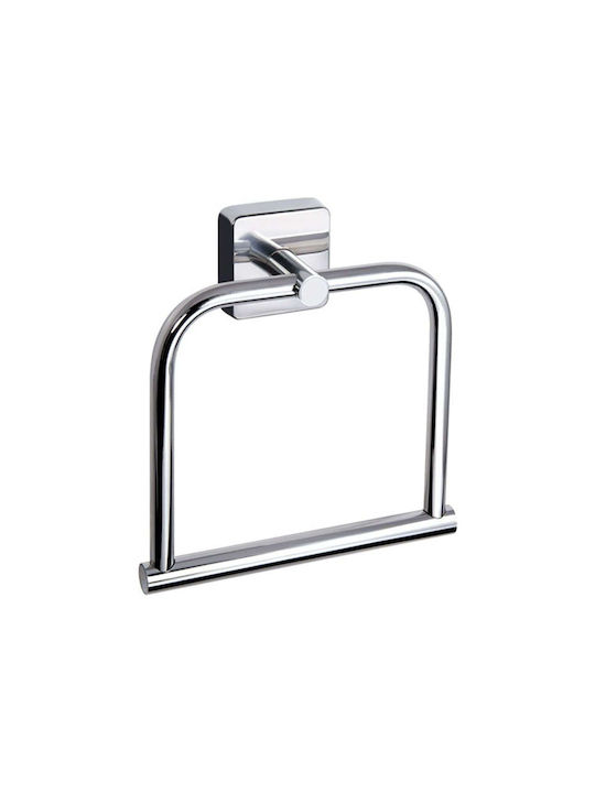Karag Quattro Single Wall-Mounted Bathroom Rail ​18x5.2cm Inox Gray