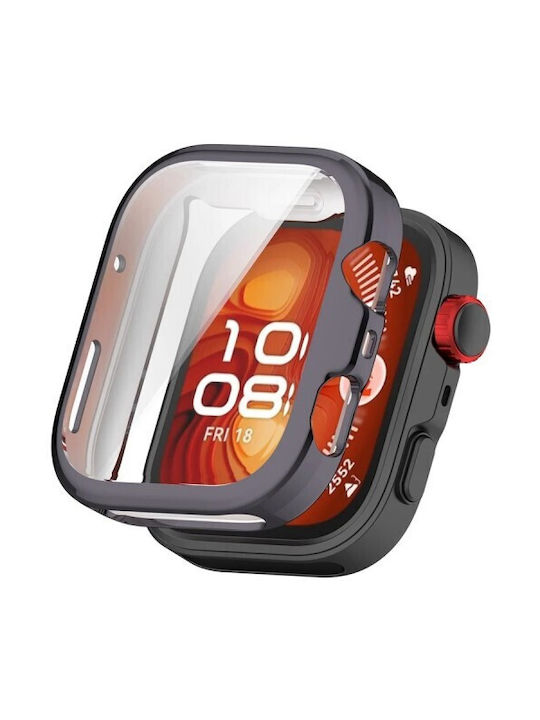 Full Cover Silikonhülle in Schwarz Farbe für Huawei Watch Fit 4