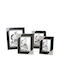 Fylliana Fa8804 Plastic Photo Frame with Black Frame 2 Pieces