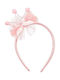 Kids Headband with Crown Pink