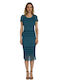 Midi Dress for Wedding / Baptism Green