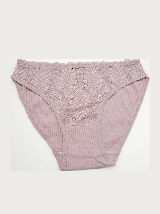 Femeie Slip cu Dantelă Purple