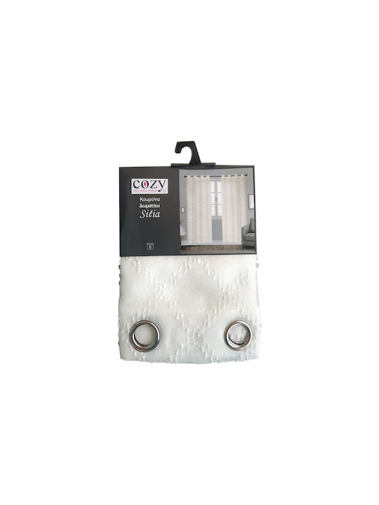 Chios Hellas Vorhang mit Grommets Ecru 140x260cm
