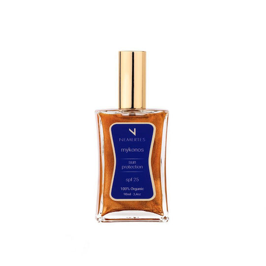 Nemertes Mykonos Edition Αδιάβροχο Αντηλιακό Λάδι Σώματος SPF25+ 90ml