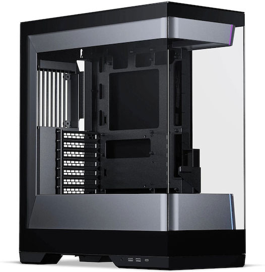 Phanteks Evolv S2 Gaming Midi-Turm Computergehäuse mit Seitenfenster und ARGB-Beleuchtung Schwarz