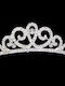 Silver-Plated Children's-Teen Tiara Crystals Bridesmaid Misha Design Diameter 13cm X Height 3cm