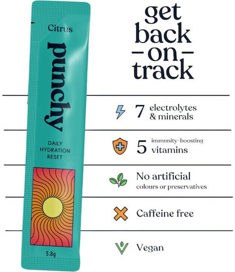 Punchy Daily Hydration Reset Citrus 10 φακελίσκοι