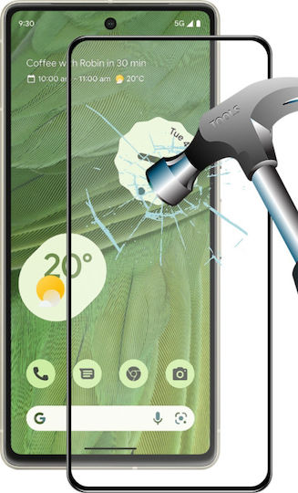 Enkay Full Glue Sticlă Temperată Google Pixel 7a Neagră