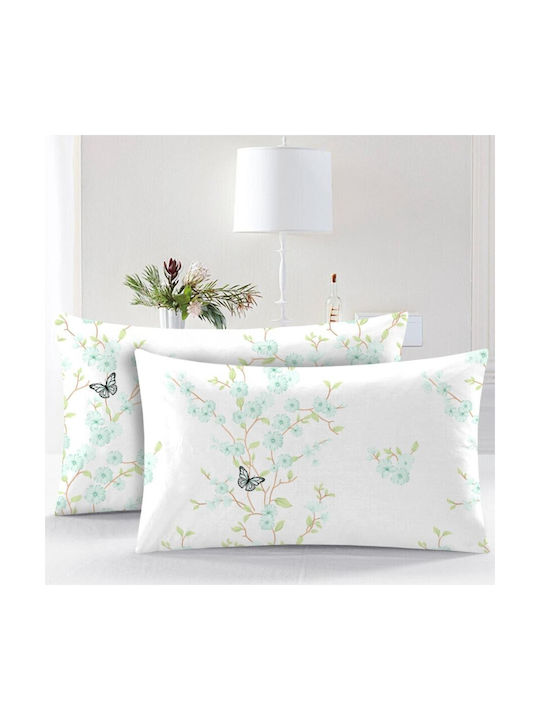 DeLuxe Pucioasa Kissenbezug-Set Weiß 50x70cm.