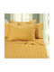 Kotonia Home Pillowcase Set with Envelope Cover Mustard 70x70cm.