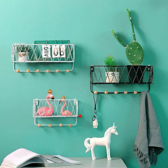 Hanging Shelf Hangers White Dimensions 25.5 X 16.5 X 12 Cm Hanging Shelf Hangers White Dimensions 25.5 X 16.5 X 12 Cm