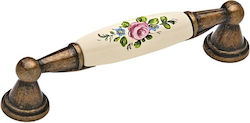 Furniture Handles Roline 520-96/120 Antique Pink Flower