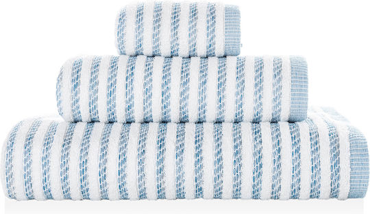 New York Petrol Blue Bath Towels Set of 3 pcs
