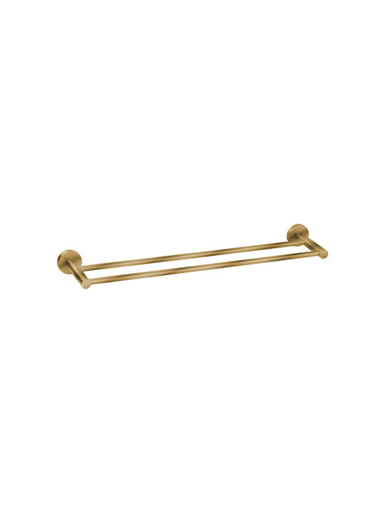 Διπλή Πετσετοθήκη 60cm Bronze Art Σειρά Inox304...