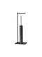 Wall Mounted Toilet Paper Holder and Bidet Set 15x20x60cm Bronze Art 0150-mm-2l Black Mat