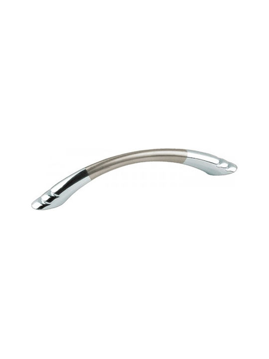 Furniture Handle Viometale 546 Nickel Matt-Chrome