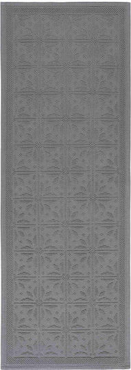 Traditional Magnetic Grey Kitchen Mat 55x150