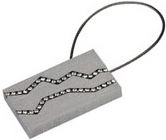 Enis Δανάη Strass Nickel Matt Magnetischer Vorhanghalter