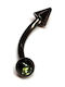 Amalfi Accessories Стомана Бар За Уши Зелен ЦЕ-4556890