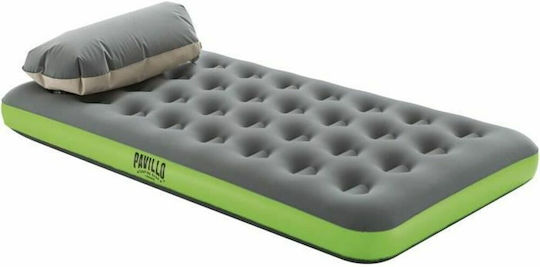 Bestway Inflatable Sleeping Mattress Single with Built-in Pump 188x99x22εκ. Green