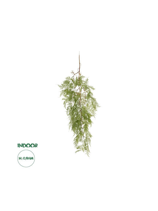 Globostar Artificial Decorative Hanging Fern Plant 20620 M32 X W14 X H96cm