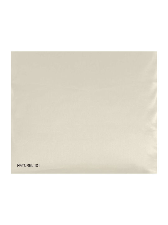 Celso De Lemos Bettbezug Baumwolle Einzelbett 135x200 Estrela Beige