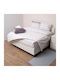Anna Riska Duvet Cover Set Cotton Queen with 2 Pillowcases 220x240 Grey