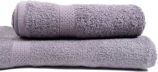 Linea Interiors Προσώπου 50x90εκ. Ανθρακί Βάρους 400gr/m²