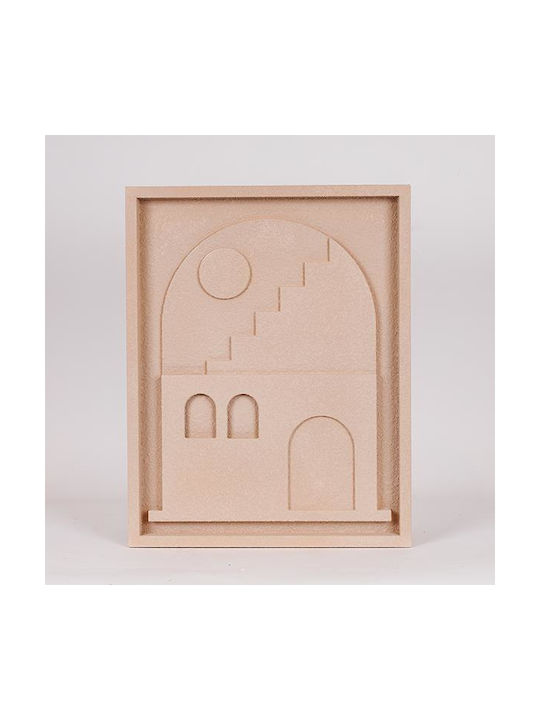 Beige Wooden Wall Decor 50.8x3x40cm