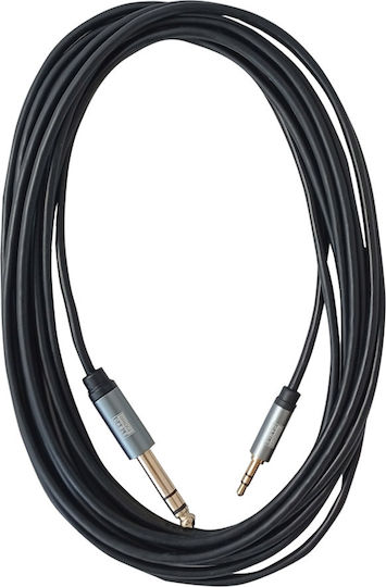 Bridgecable Cable 6.3mm male - 3.5mm male 5m (TAC011B)