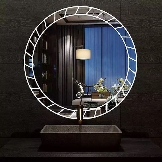 Mysmartmirror 85x85 Φωτιζομενος Καθρέπτης Αφης On Off Dimmer