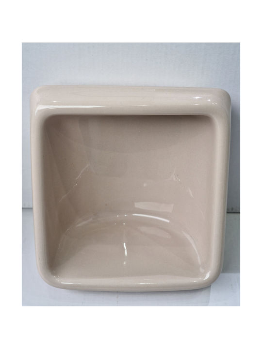 Porcelain Built-In Cup Holder 16x16 Sand Colour Ideal Standard