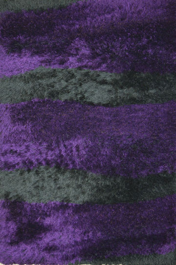Χαλί Glamour Shaggy 7201 Black-purple 200x280cm
