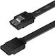 Oem Cablu Sata 7-Pin/7-Pin Negru 0.2m