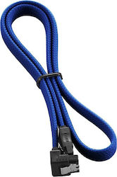 Cablemod Cable Sata Angled Male To Male 60cm Blue Cm-cab-rsat-n60kb-r