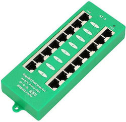 8-θυρος Gigabit 802.3at/af Mode A Poe Injector Πράσινο 8-θυρος Gigabit 802.3at/af Mode A Poe Injector Πράσινο