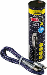 Καλώδιο Micro-usb Dataline Αστέρια 1μ