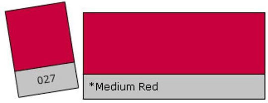 Lee Colour Filter 027 Medium Red