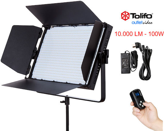 Tolifo LED-Panel 3200KK 100W mit Lichtstrom 10000lmlm