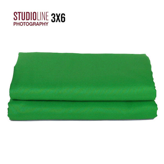 Studioline 3 X 6 Dublă Față Fundal Fotografic Profesional Verde Chroma Key Din Poliester