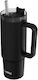Quokka Handled Tumbler Stainless Steel BPA Free 880ml Black with Straw and Handle