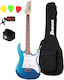 Ibanez Grx 40 Metallic Light Blue Basic Bundle