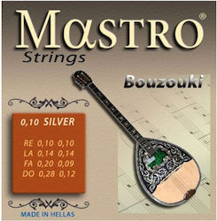 Mastro 010 Light Σετ Χορδές 8-χορδου Μπουζουκιού Mastro 010 Light Σετ Χορδές 8-χορδου Μπουζουκιού