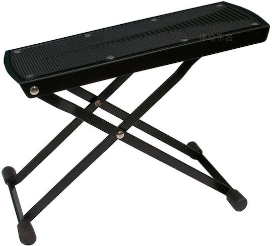 Guitar Footstool Fx 215 Black Color 7 Adjustable Height Levels Sturdy Construction