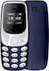 BM10 Mini Dual SIM Κινητό με Κουμπιά Μπλε