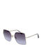 Max Mara Women's Sunglasses with Silver Metal Frame and Silver Mirror Lens MM 0062-H 16W